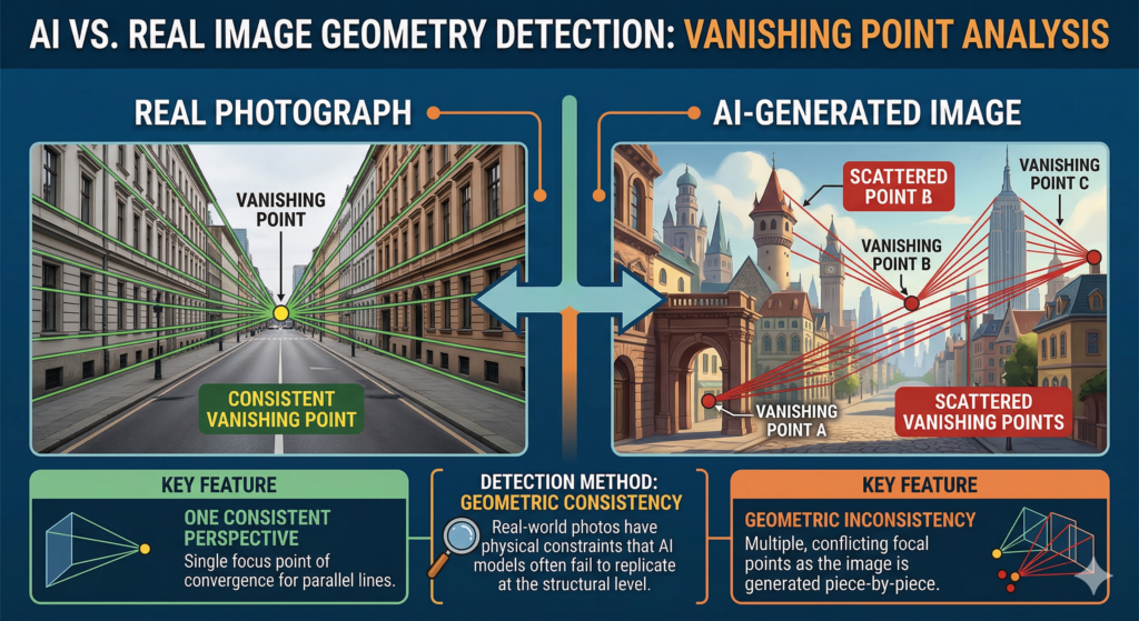 Synthetic Image Detection via Vanishing Point Geometry